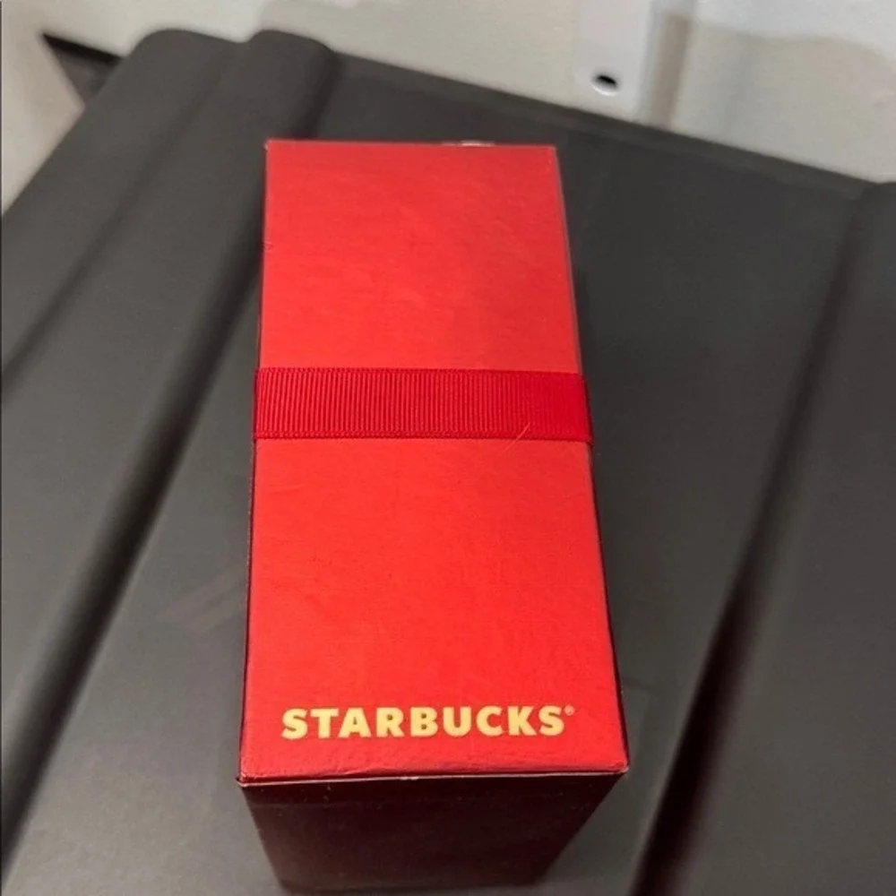 Starbucks Holiday Mini‎ Figurine Set Nutcracker Snowman Penguin Gold Scarf